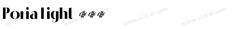 Poria Light字体转换